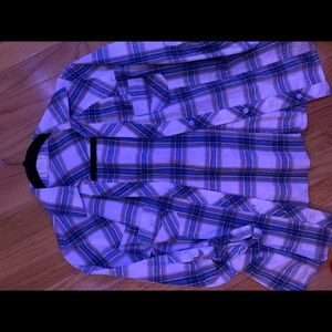 Blue and white flannel from Tjmaxx!